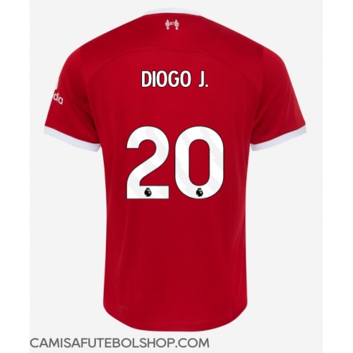 Camisa de time de futebol Liverpool Diogo Jota #20 Replicas 1º Equipamento 2023-24 Manga Curta
